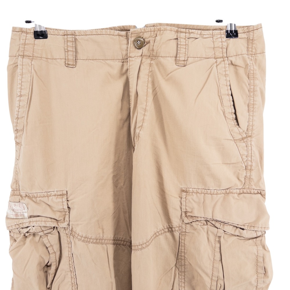 Vintage Ralph Lauren Polo Jeans Co Cargo Pants Men's 34x28 Lightweight Y2K Tan - Picture 3 of 12